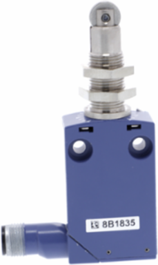 Limit switch, Limit switches XC Standard, XCMD, M12 steel roller plunger, 1NC+1 NO, snap, M12
