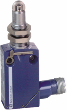 Limit switch, Limit switches XC Standard, XCMD, M12 steel roller plunger, 1NC+1 NO, snap, M12