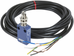 Limit switch, Limit switches XC Standard, XCMD, M12 steel roller plunger, 1NC+1 NO, snap, 1 m