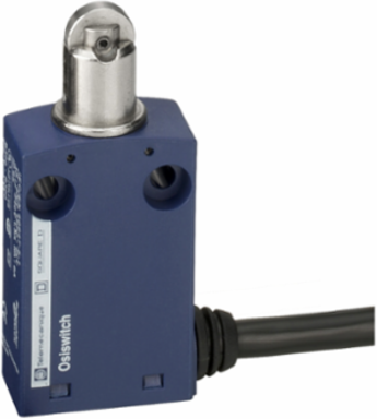 Limit switch, Limit switches XC Standard, XCMN, steel roller plunger, 1NC+1 NO, snap, 3 m
