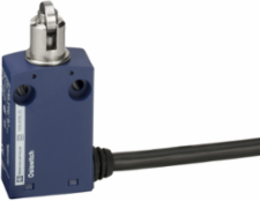 Limit switch, Limit switches XC Standard, XCMN, steel roller plunger, 1NC+1 NO, snap, 1 m