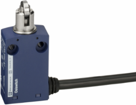 Limit switch, Limit switches XC Standard, XCMN, steel roller plunger, 1NC+1 NO, snap, 5 m