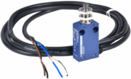 Limit switch, Limit switches XC Standard, XCMN, M12 metal end plunger, 1NC+1 NO, snap, 2 m