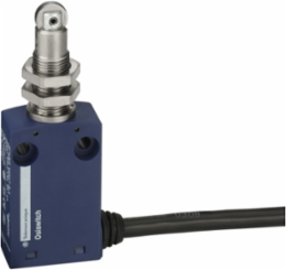 Limit switch, Limit switches XC Standard, XCMN, M12 steel roller plunger, 1NC+1 NO, snap, 1 m