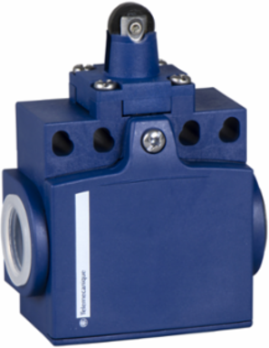 Limit switch, Limit switches XC Standard, XCNT, plastic roller plunger, 1NC+1 NO, slow, Pg11
