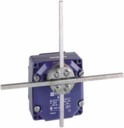 Limit switch, Limit switches XC Standard, XCR, metal stay put T rods lever square rod 6 mm, 2X(1NC+NO)