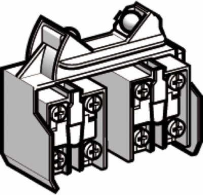 Limit switch contact block with mounting plate, Limit switches XC Standard, XCRZ, 2 C/O, snap action