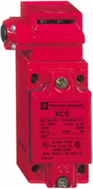 Safety switch, Telemecanique Safety switches XCS, metal XCSB, 1 NC + 2 NO, slow break, 1 entry tapped Pg 13