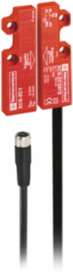 Coded magnetic switch, Telemecanique Safety switches XCS, XCSDMC, 1 NC + 1 NO, staggered, M8 0.15 m