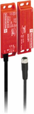 Coded magnetic switch, Telemecanique Safety switches XCS, XCSDMP, 1 NC + 1 NO, staggered, M12 0.15 m