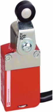 Safety limit switch, Telemecanique Safety switches XCS, XCSM, metal, roller plunger, 2 NC + 1 NO, cable 10 m