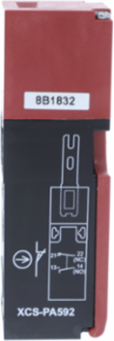 Safety switch, Telemecanique Safety switches XCS, plastic XCSPA, 1 NC + 1 NO, snap action, 1 entry tapped Pg 11