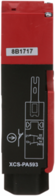 Preventa XCS, safety switches, plastic safety switch, 1 NC and 1 NO, slow break, 1 entry tapped 0.5 inch NPT