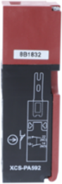 Safety switch, Telemecanique Safety switches XCS, plastic XCSPA, 1 NC + 1 NC, slow break, 1 entry tapped 1/2" NPT