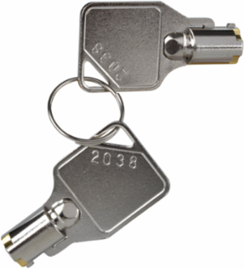 Telemecanique Safety switches XCS, keys for interlock forced opening device, for metal switch