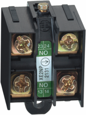 Limit switch contact block, Limit switches XC Standard, 2 NO, slow break, simultaneous