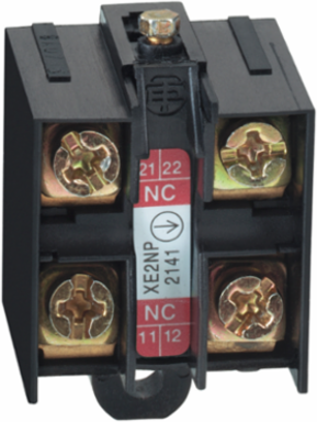 Limit switch contact block, Limit switches XC Standard, 2NC, slow break, simultaneous