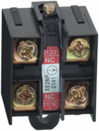 Limit switch contact block, Limit switches XC Standard, 2NC, slow break, simultaneous