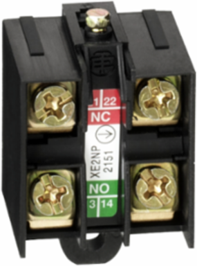 Limit switch contact block, Limit switches XC Standard, 1NC+1 NO, slow break, break before make