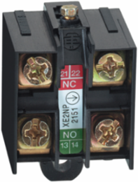 Limit switch contact block, Limit switches XC Standard, 1NC+1 NO, slow break, make before break
