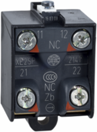 Limit switch contact block, Limit switches XC Standard, 2NC, snap action, simultaneous