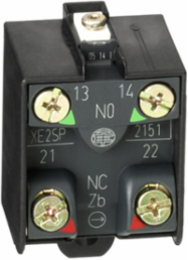 Limit switch contact block, Limit switches XC Standard, 1 NO + 1NC 240 Vac 3 A