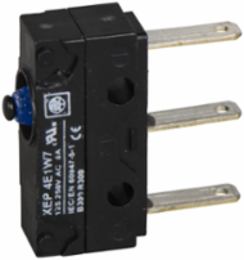 Microswitch, Limit switches XC Standard, miniature limit switch, flat plunger, 2.8 mm cable clip tags
