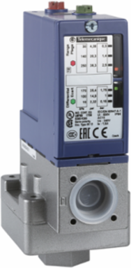 pressure switch XMLB 4 bar - adjustable scale 2 thresholds - 1 C/O