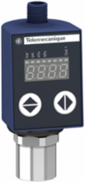 Electronic pressure sensors, Pressure sensors XM, XMLR 10 bar, 1/4" 18 NPT, 24 VDC, 4...20 mA, NPN, M12