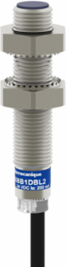Inductive proximity sensors XS, inductive sensor XS5 M8, L33mm, stainless, Sn1.5 mm, 12...24 VDC, cable 2 m