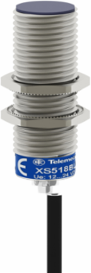 Inductive proximity sensors XS, inductive sensor XS5 M18, L62mm, brass, Sn5mm, 12...48 VDC, cable 2 m