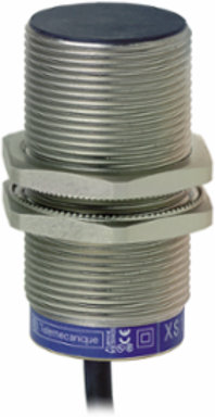 Inductive proximity sensors XS, inductive sensor XS5 M30, L43mm, brass, Sn10mm, 12...24 VDC, cable 2 m