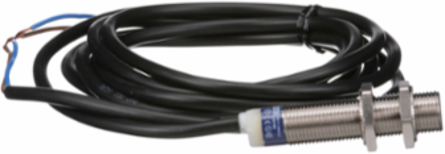 Inductive proximity sensors XS, inductive sensor XS6 M12, L54mm, brass, Sn4mm, 24...240VAC/DC, cable 2 m