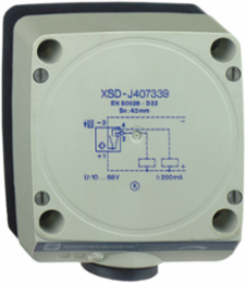 Inductive proximity sensors XS, inductive sensor XSD 80x80x40, plastic, Sn60mm, 12...48 VDC, terminals
