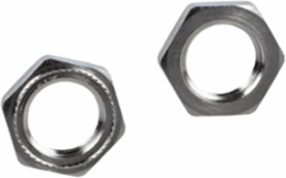 Accessory for sensor, fixing nuts, chromium plated steel, Ø 30 mm