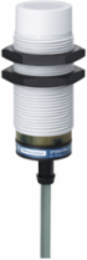 Telemecanique Capacitive proximity sensors XT, cylindrical M30, plastic, Sn 15 mm, cable 2 m