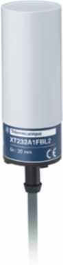 Telemecanique Capacitive proximity sensors XT, cylindrical Ø 32 mm, plastic, Sn 20 mm, cable 2 m