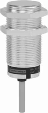 Telemecanique Capacitive proximity sensors XT, M30, brass, 4-wire, Sn 10 mm, cable 2 m, 1 NC + 1 NO