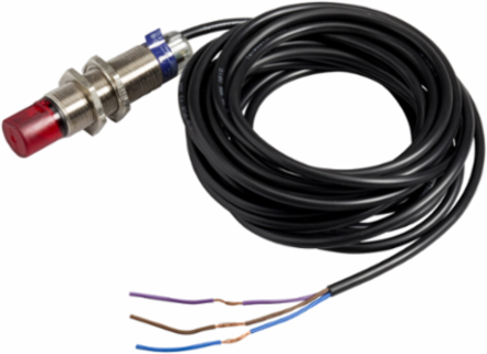 Photoelectric sensors XU, XUB, polarised, 90°, Sn 2 m, 12...24 VDC, cable 2 m