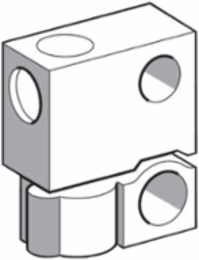Photoelectric sensors XU, accessory for plastic optic fibre, fixing clamp with lens, lateral