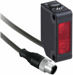 Photoelectric sensors XU, XUM, reflex, Sn 2 m, 12...24 VDC, M12, cable 0.3 m