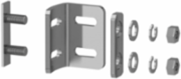 Telemecanique Safety light curtains XUSL, Curved bracket, 4 fixing brackets set