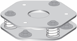 Telemecanique Safety light curtains XUSL, Column Double fixing base with springs and adjustment screws for positioning