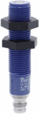 Ultrasonic sensors XX, ultrasonic sensor cylindrical M12, Sn 0.1 m, NO, M8 connector