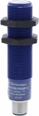 Ultrasonic sensors XX, ultrasonic sensor cylindrical M18, Sn 0.15 m, 2 NO, M12 connector