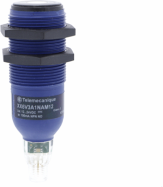 Ultrasonic sensors XX, ultrasonic sensor cylindrical M30, Sn 1 m, NO, M12 connector