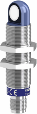 Ultrasonic sensors XX, ultrasonic sensor cylindrical 90 deg M18, Sn=1 m, PNP, SYNC, connector M12