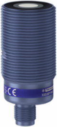 Ultrasonic sensors XX, ultrasonic sensor, plastic, cylindrical M30, straight, 1 m, PNP