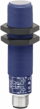 Ultrasonic sensors XX, ultrasonic sensor cylindrical M18, Sn 1 m, transmitter M12 connector
