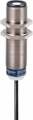 Ultrasonic sensors XX, ultrasonic sensor, M18 metal, Sn 50 mm, PNP NO, cable 5 m